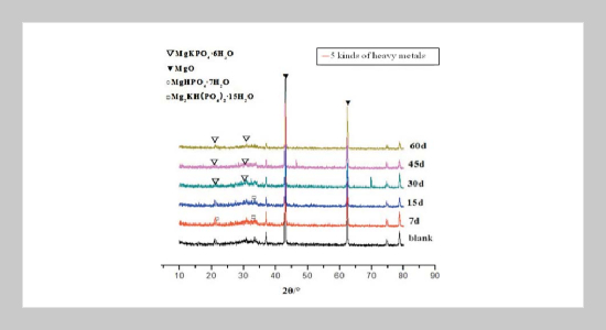 Analysis of Changes in Hydration Products During Solidification/Stabilization Process of Heavy Metals in the Presence of Magnesium Potassium Phosphate Cement