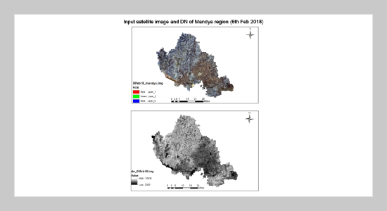 Land Surface Temperature Estimation of Mandya district using LANDSAT-8 data 